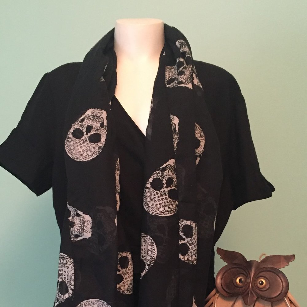 Skeleton Scarves | Rock & Roll Edge (Set of 2) - Picture 2 of 4